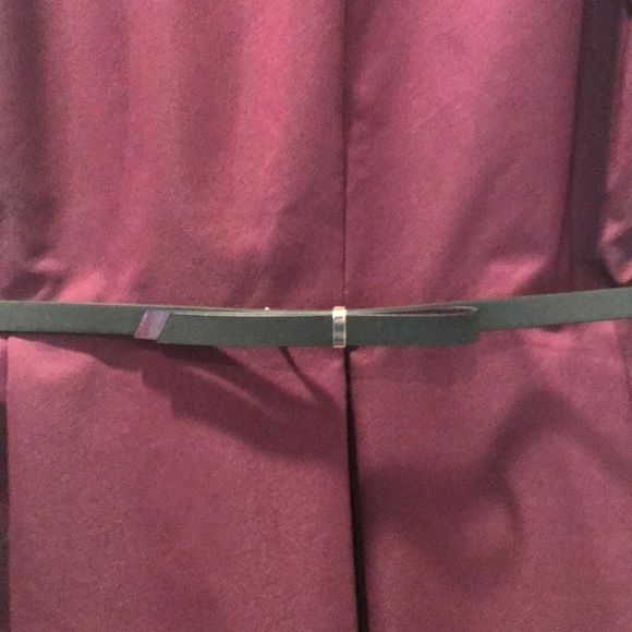 Purple box pleated dress - Picture 2 of 7